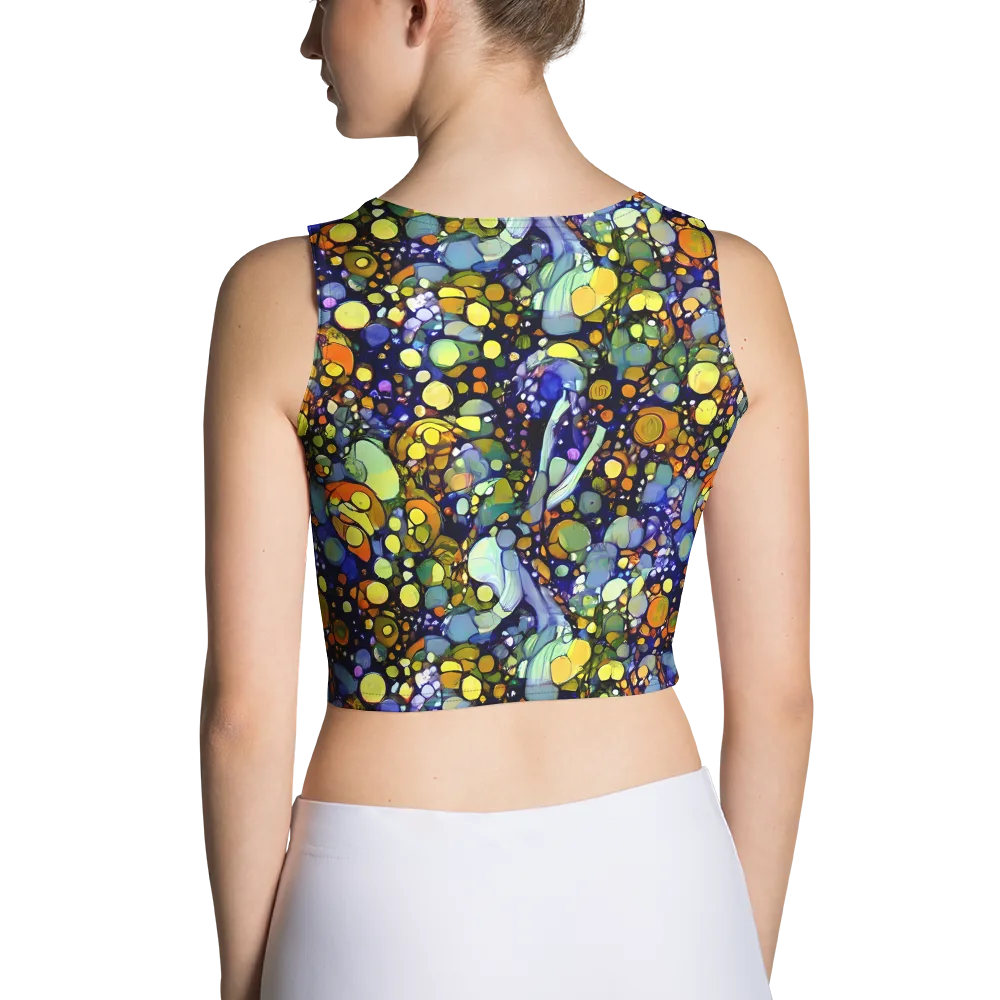 Indigo Carnival on Crop Top — Back