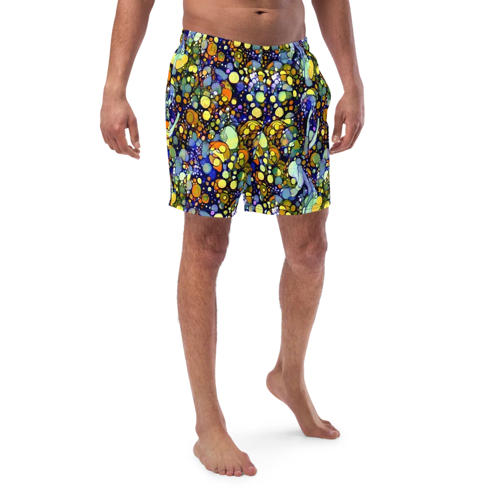 Indigo Carnival on Swim Trunks — Front