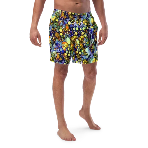 Indigo Carnival on a Swim Trunks