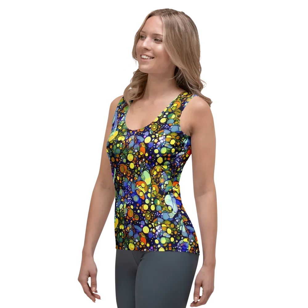 Indigo Carnival on Women's Tank Top — Left Front
