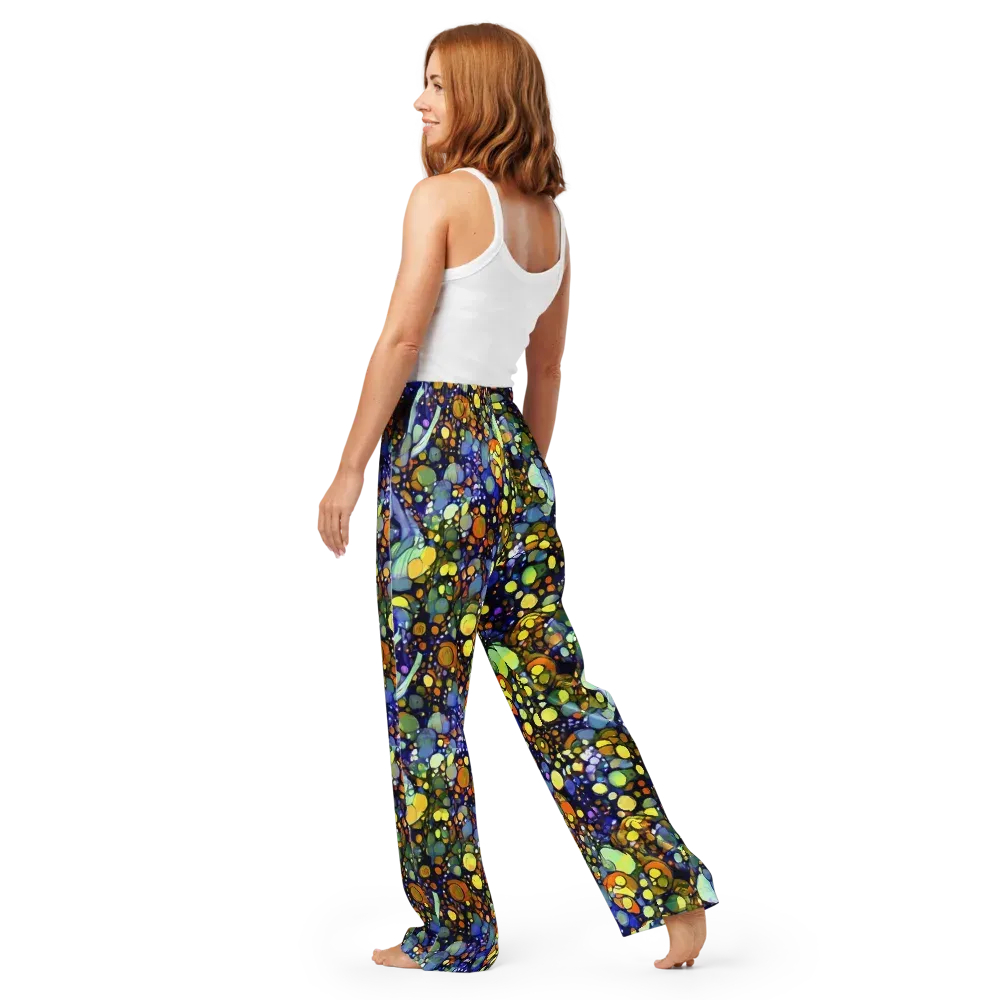 Indigo Carnival on Women's Pajama Pants — Back