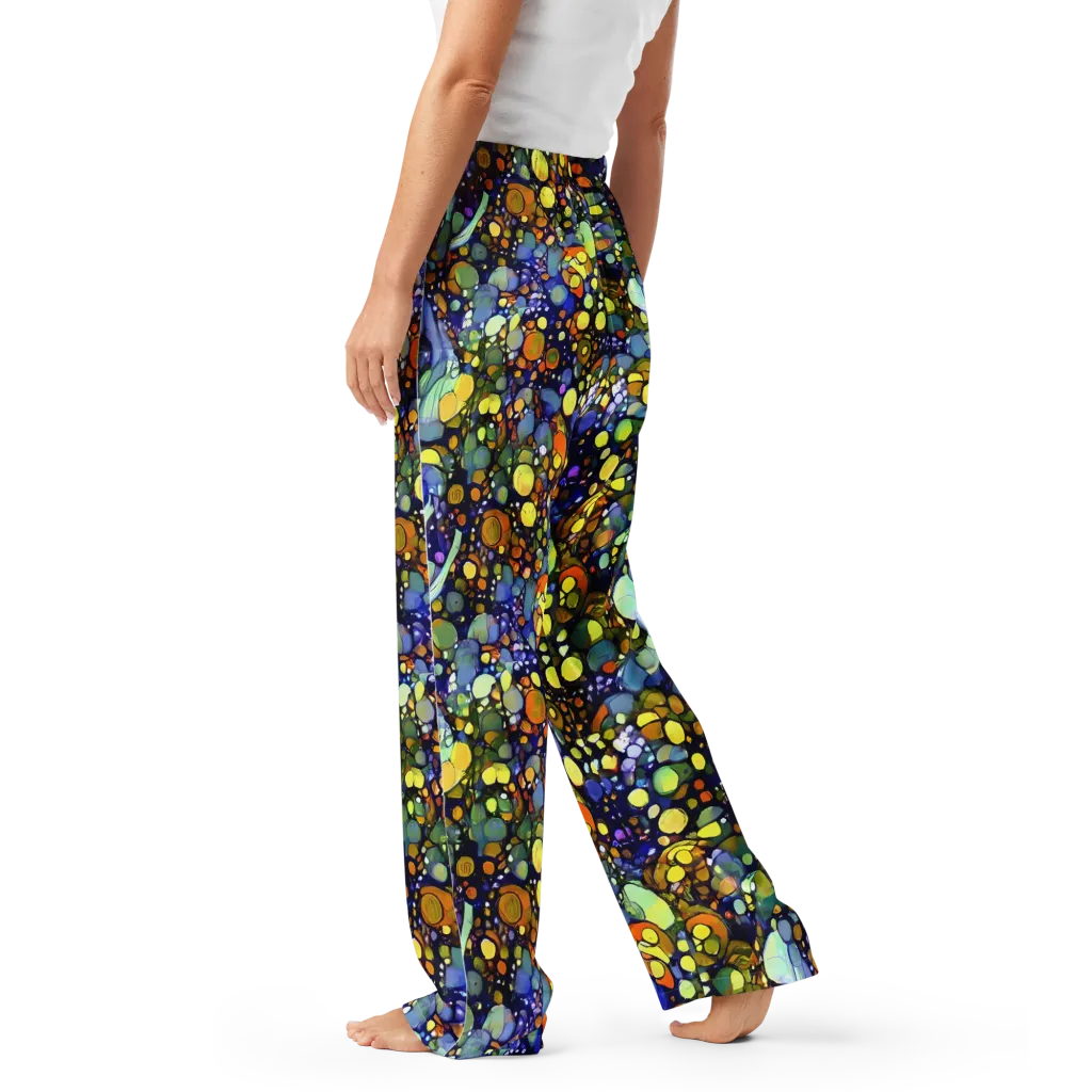 Indigo Carnival on Women's Pajama Pants — Left