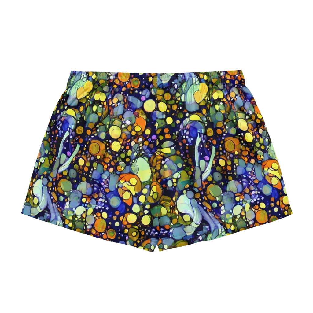 Indigo Carnival on Women's Pajama Shorts — Back