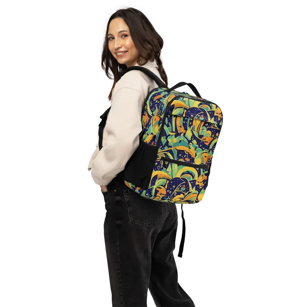 Jungle Voltage on Utility Backpack — Back