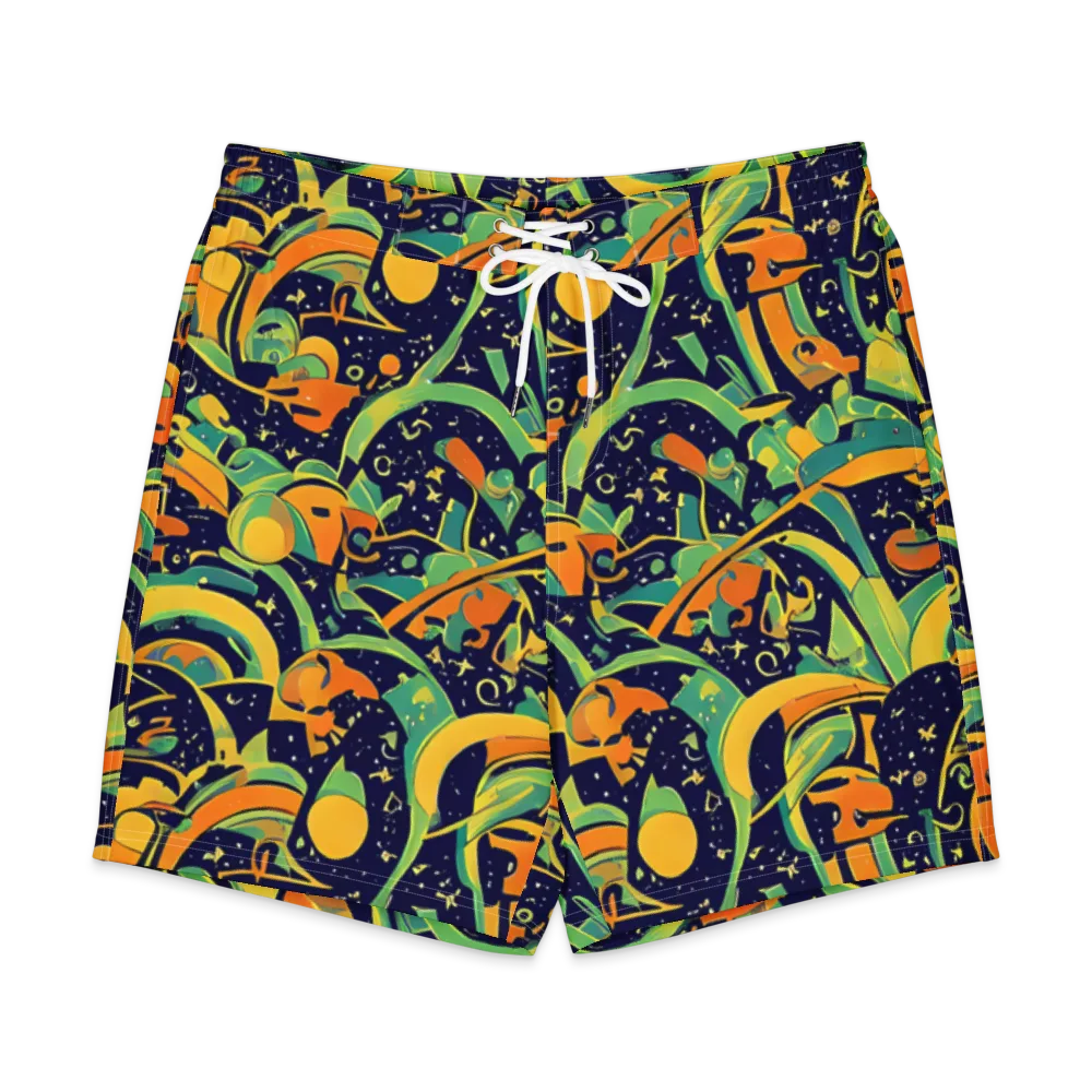 Jungle Voltage on Men's Board Shorts — Front
