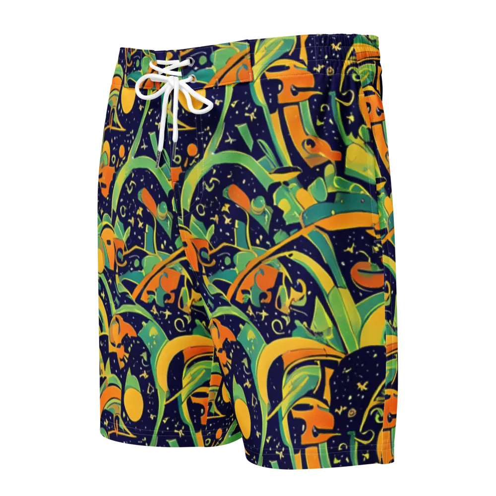 Jungle Voltage on Men's Board Shorts — Front