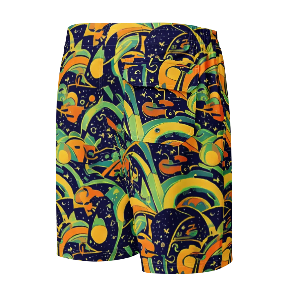 Jungle Voltage on Men's Board Shorts — Back