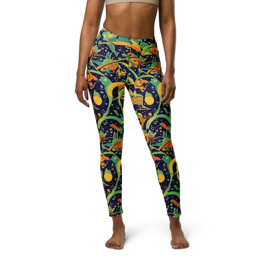 Jungle Voltage on a Yoga Leggings