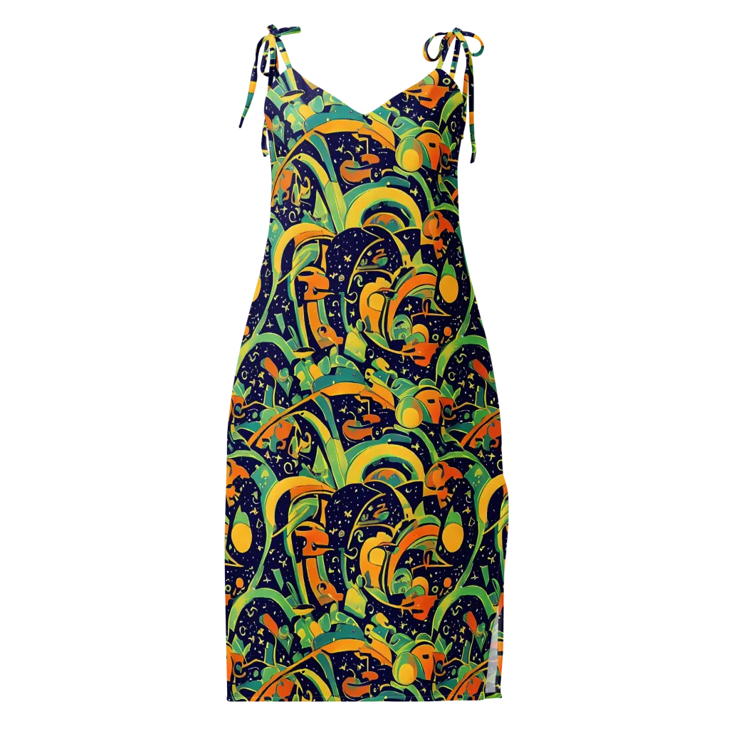 Jungle Voltage on Slip Dress — Front