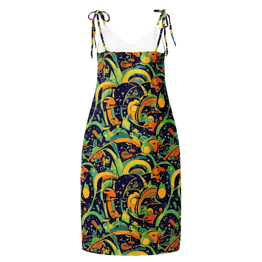 Jungle Voltage on Slip Dress — Back