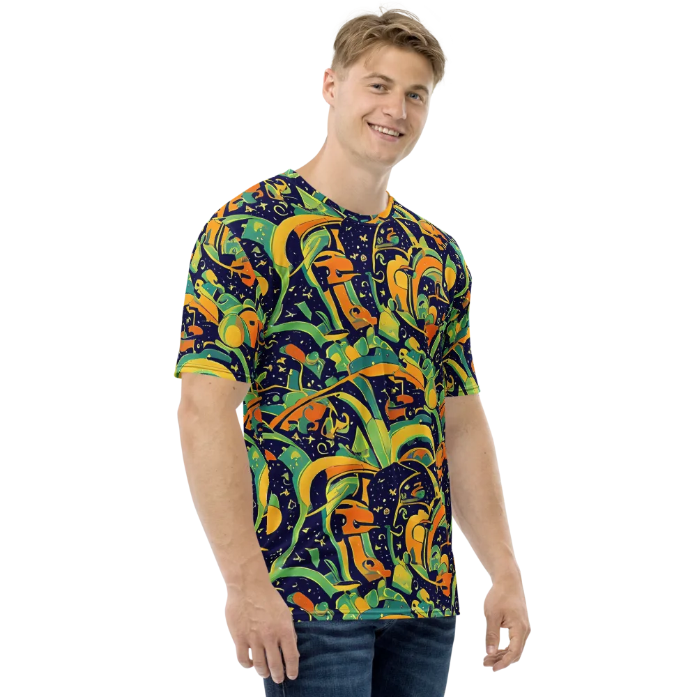 Jungle Voltage on Men's Crew Neck T-Shirt — Right