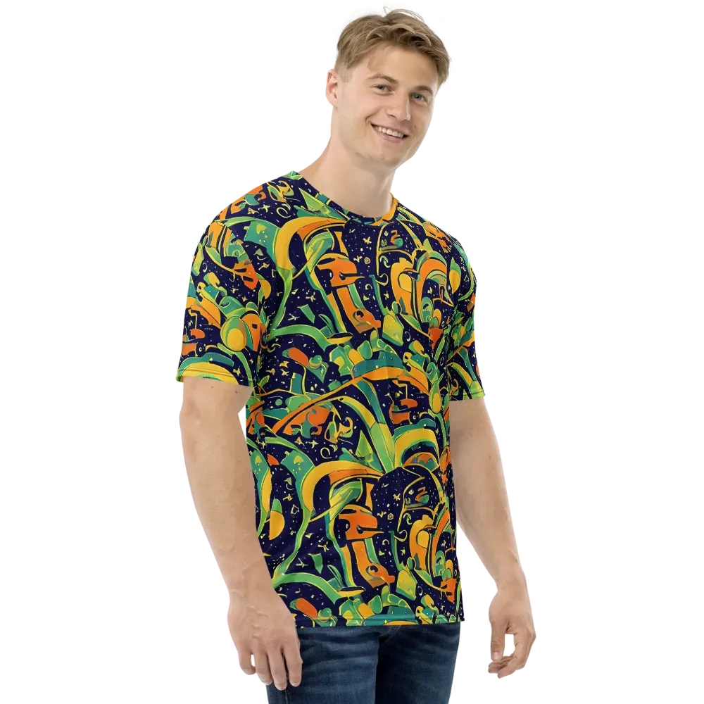 Jungle Voltage on Men's Crew Neck T-Shirt — Right