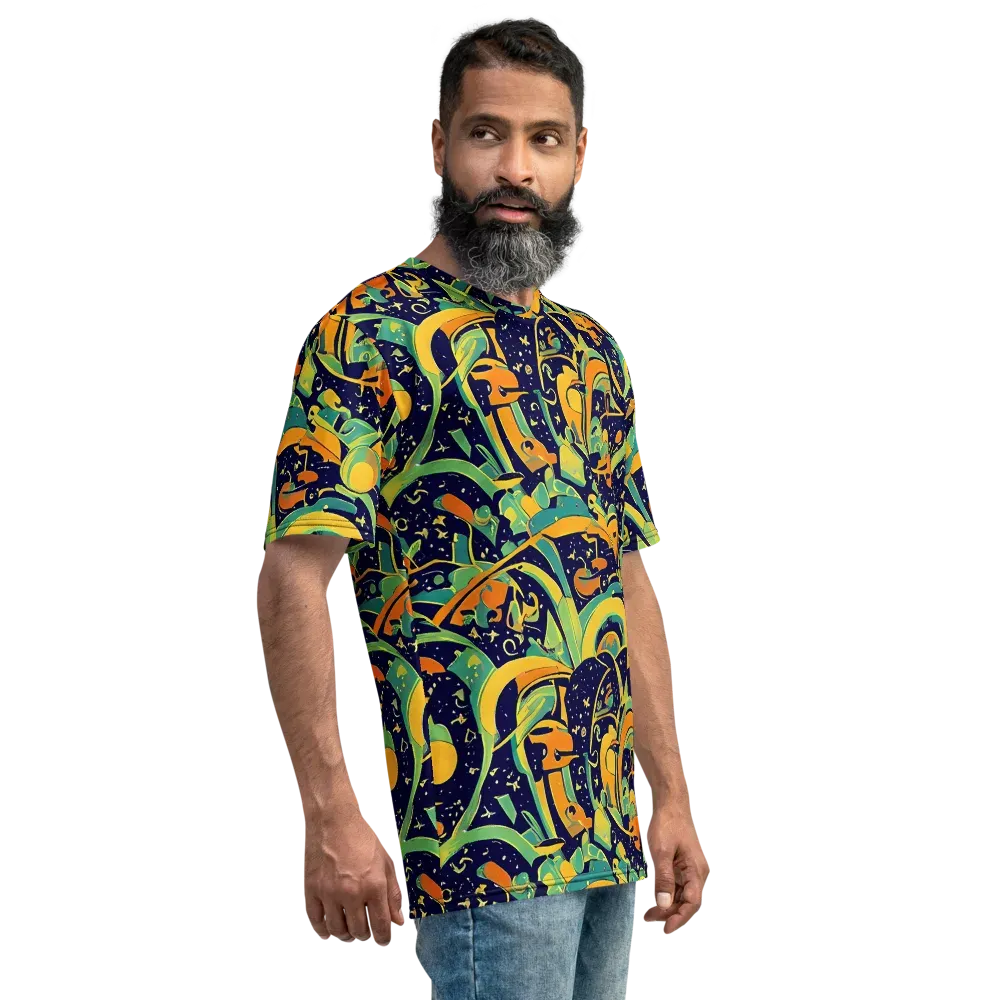 Jungle Voltage on Men's Crew Neck T-Shirt — Right