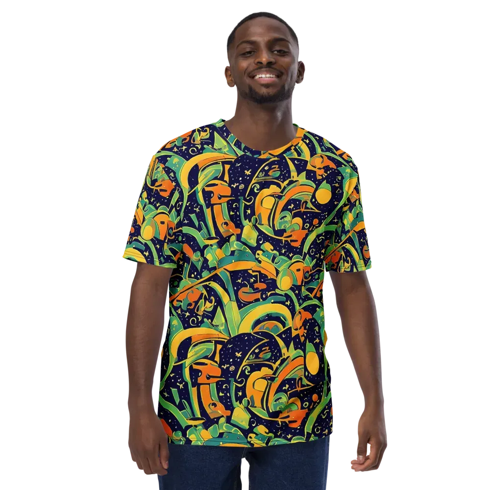 Jungle Voltage on Men's Crew Neck T-Shirt — Front