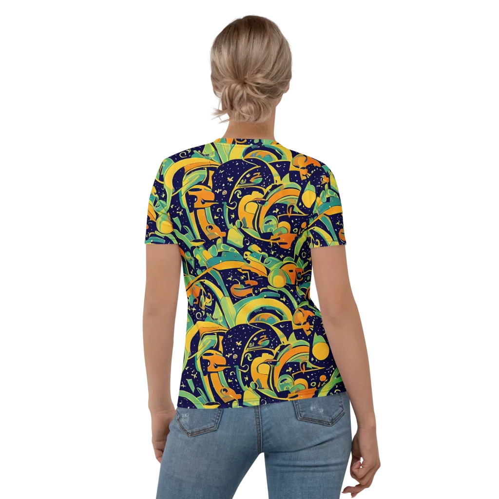 Jungle Voltage on Women's Crew Neck T-Shirt — Back