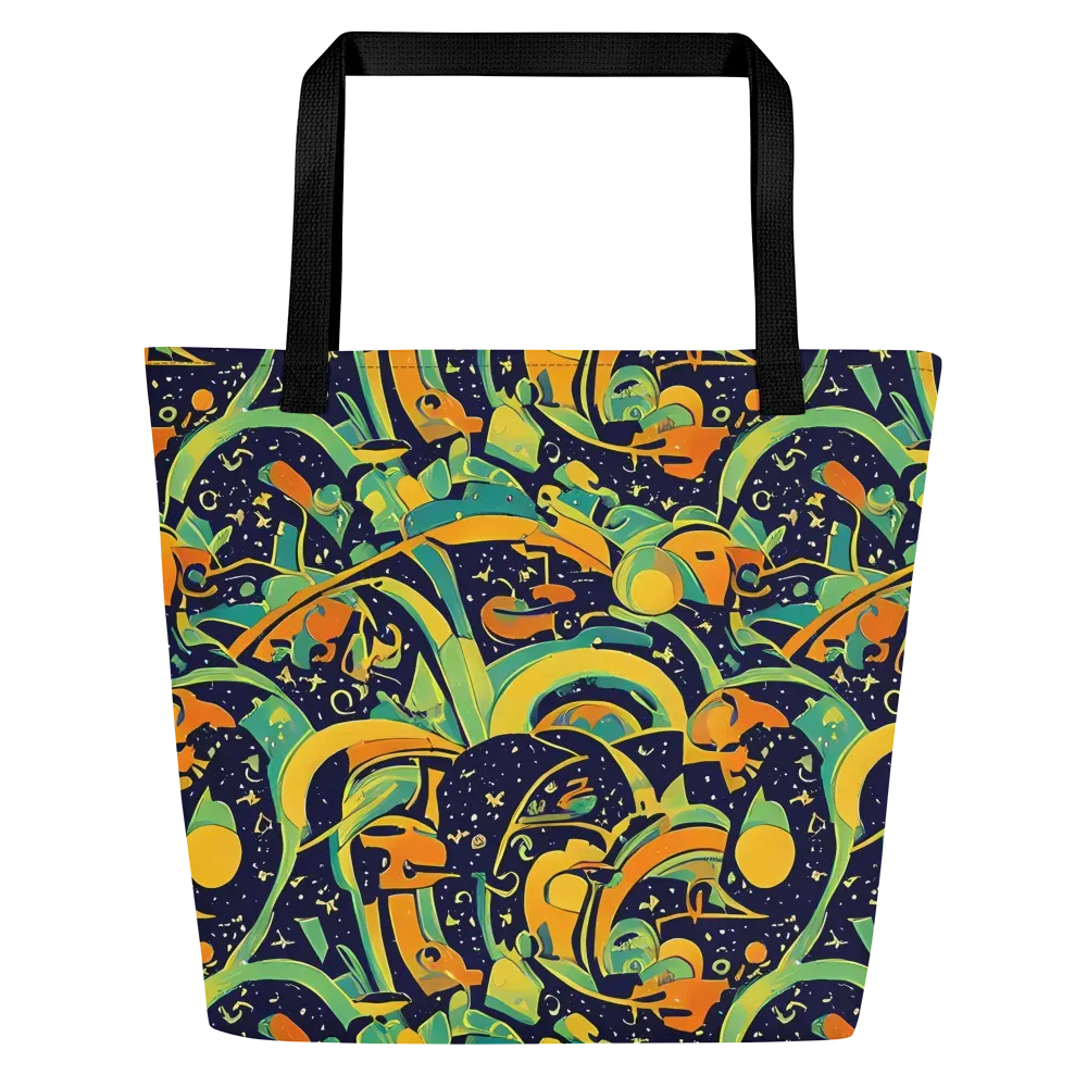 Jungle Voltage on Large Tote Bag W/ Pocket — Front