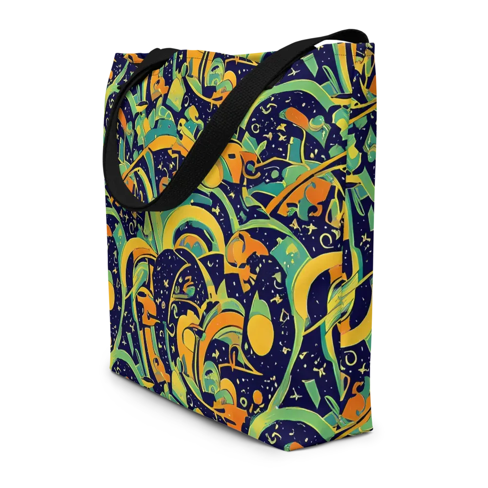 Jungle Voltage on Large Tote Bag W/ Pocket — Front