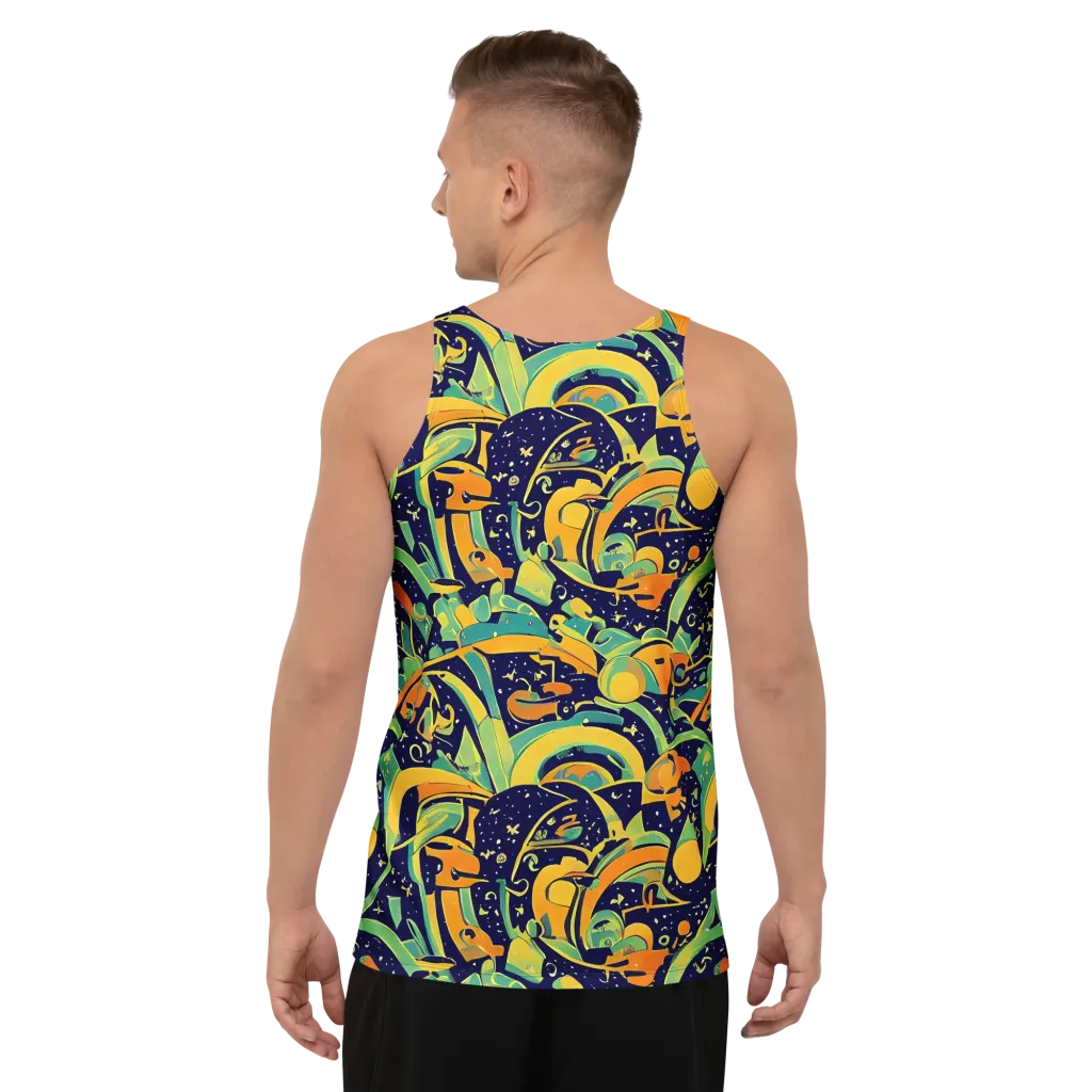 Jungle Voltage on Men's Tank Top — Back