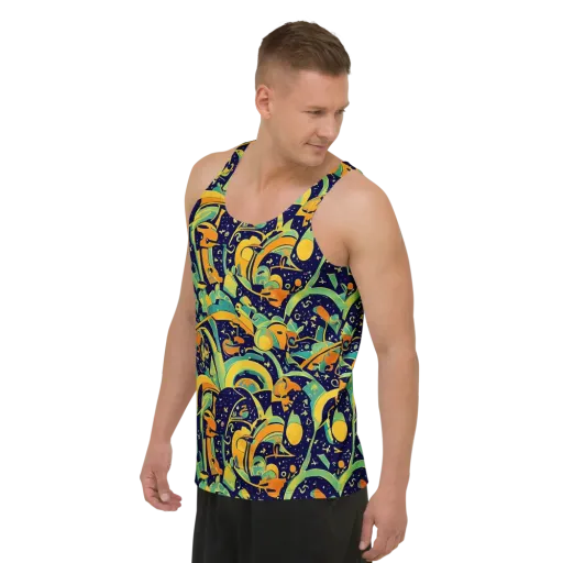 Jungle Voltage on a Men's Tank Top