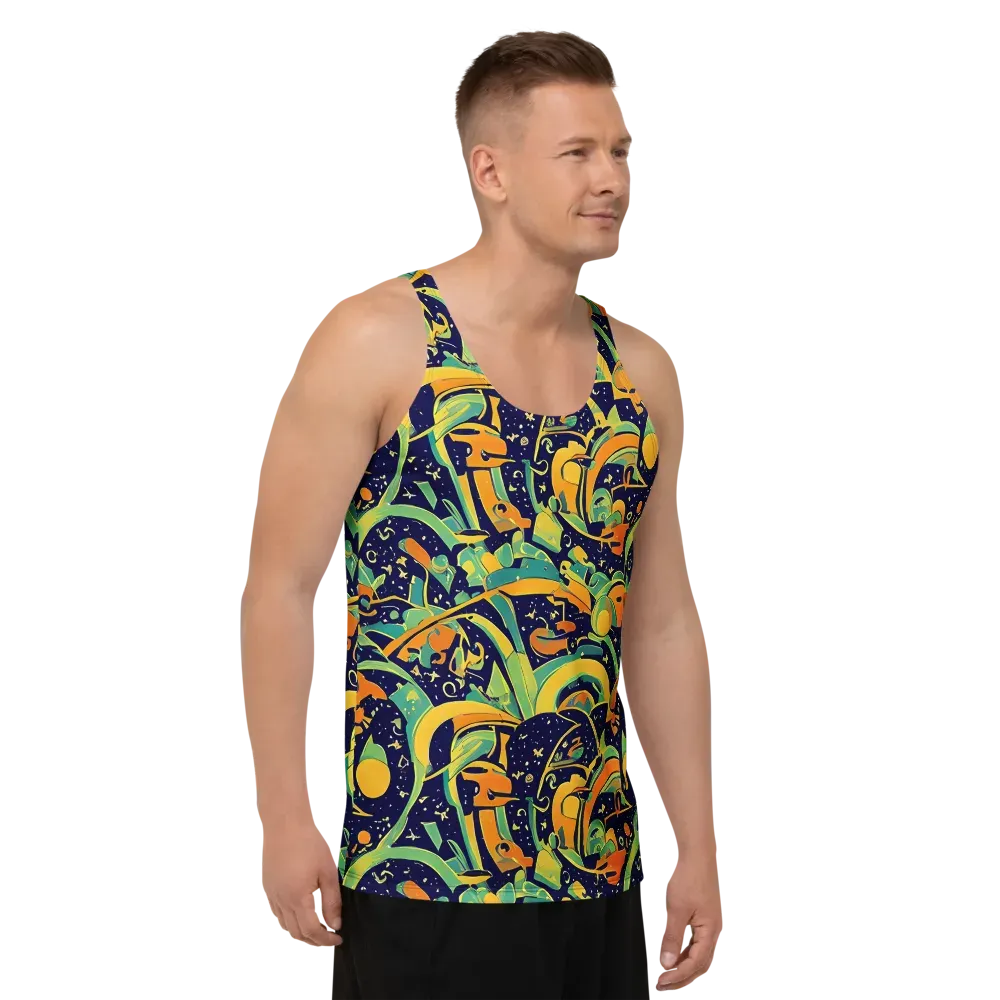 Jungle Voltage on Men's Tank Top — Right Front