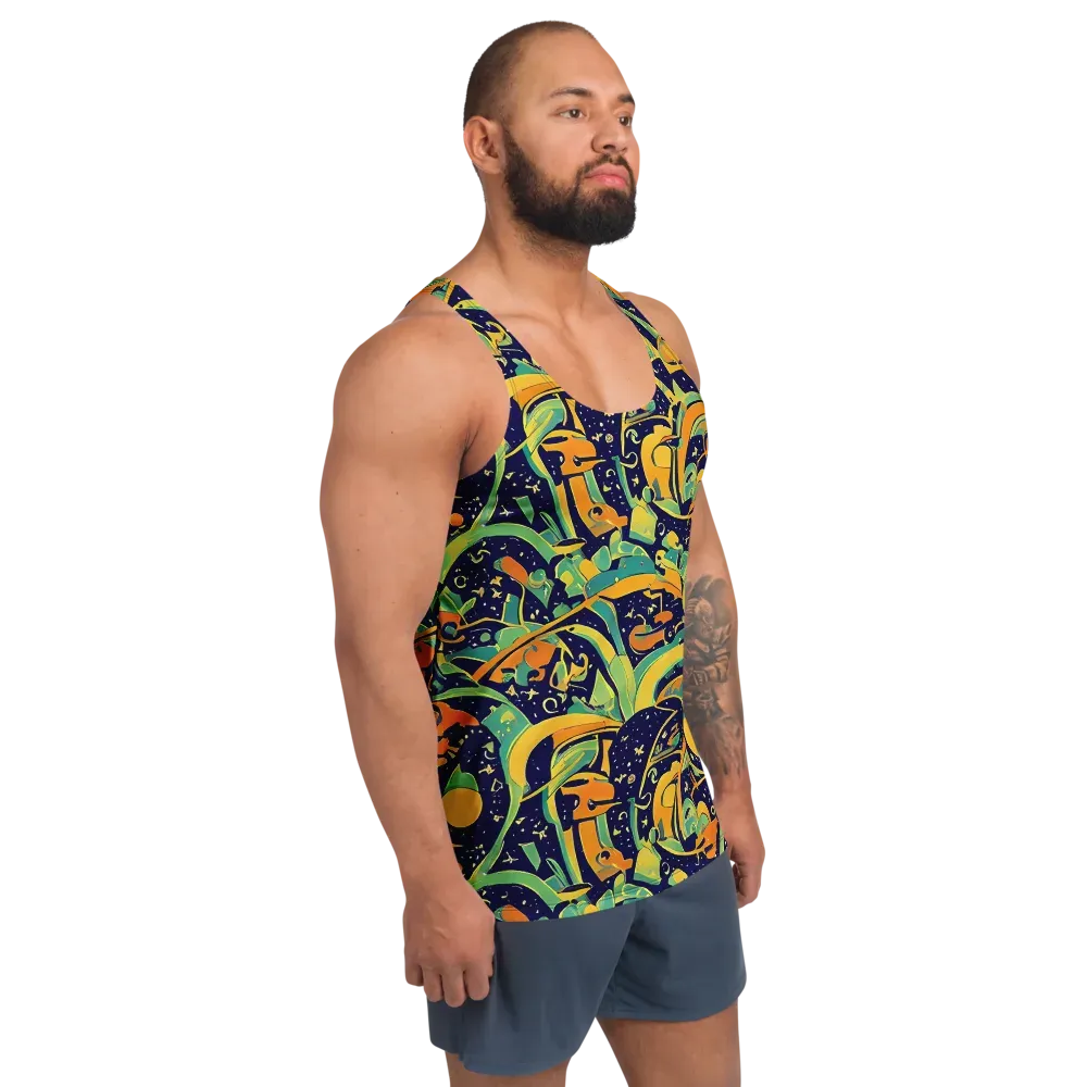 Jungle Voltage on Men's Tank Top — Right Front