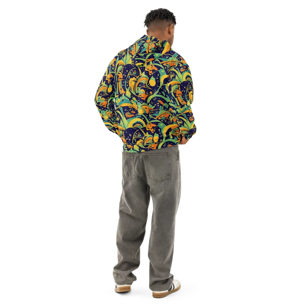 Jungle Voltage on Cotton Hoodie — Back