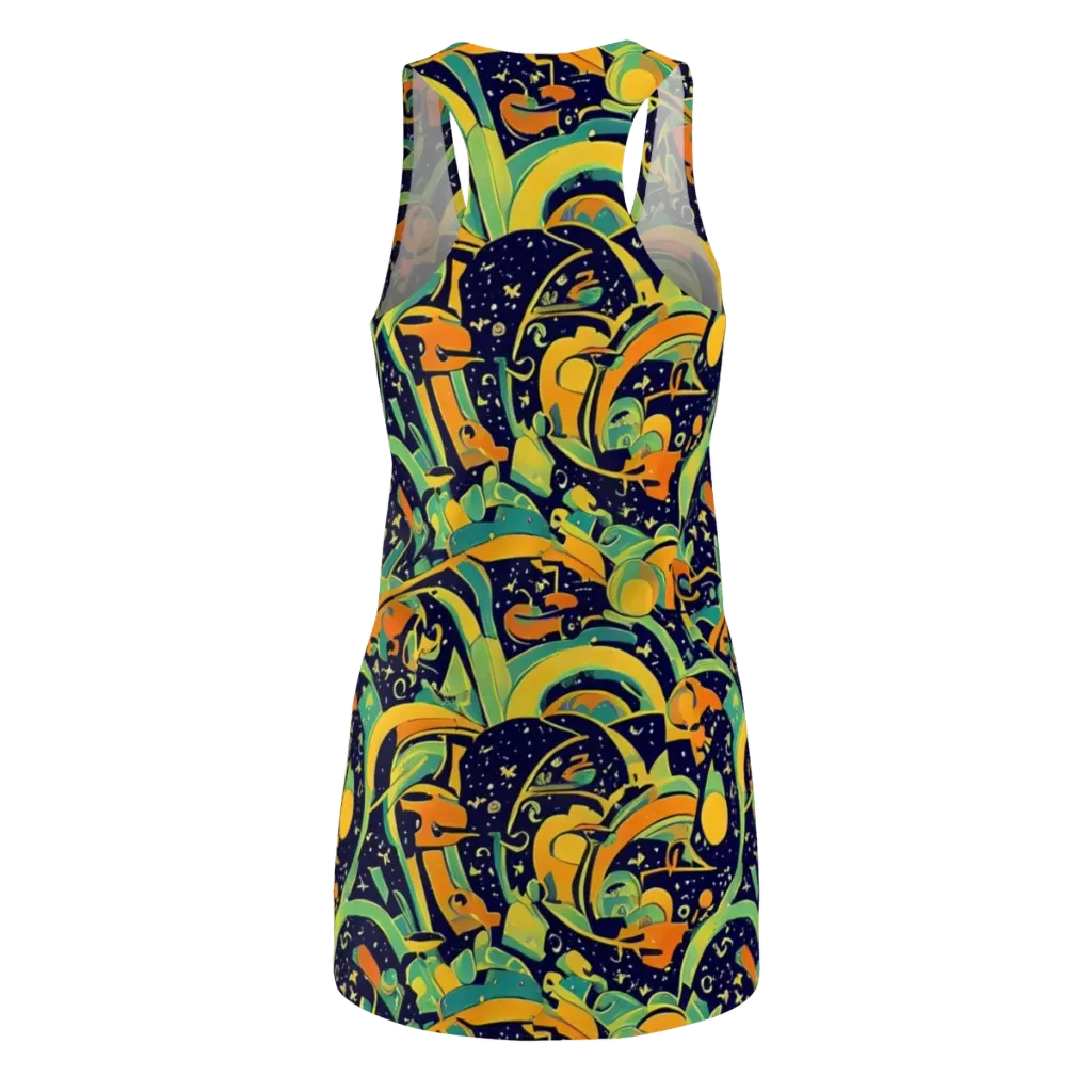 Jungle Voltage on Racerback Dress — Back