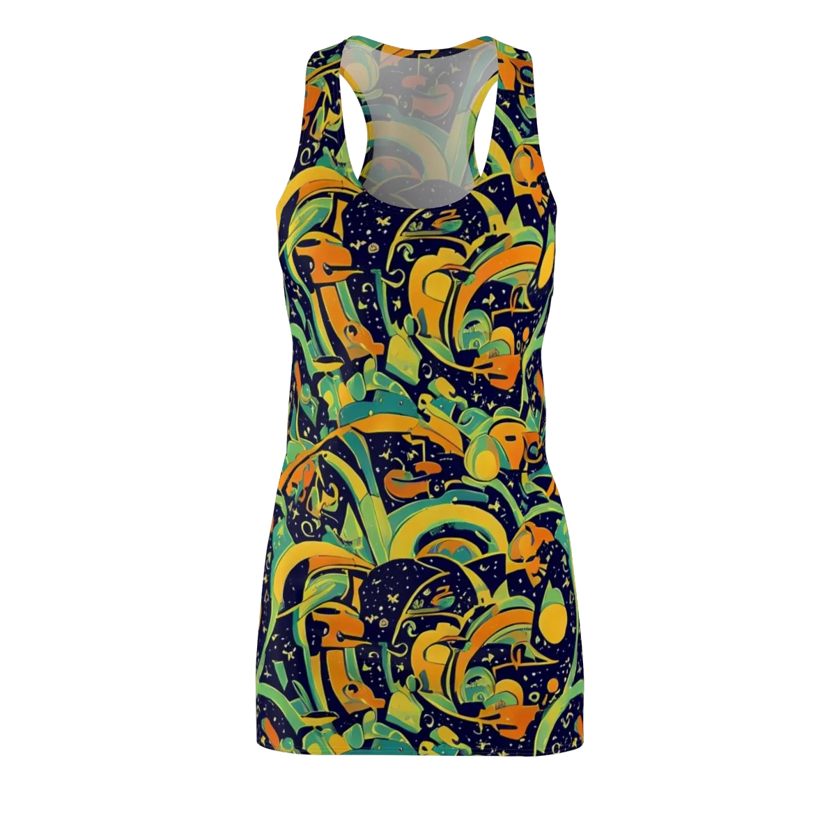 Jungle Voltage on Racerback Dress — Front