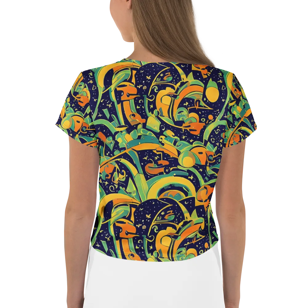 Jungle Voltage on Crop Tee — Back