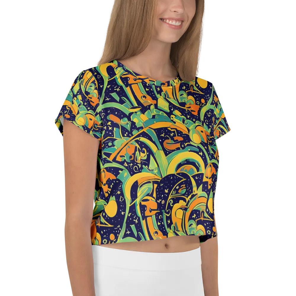Jungle Voltage on Crop Tee — Right