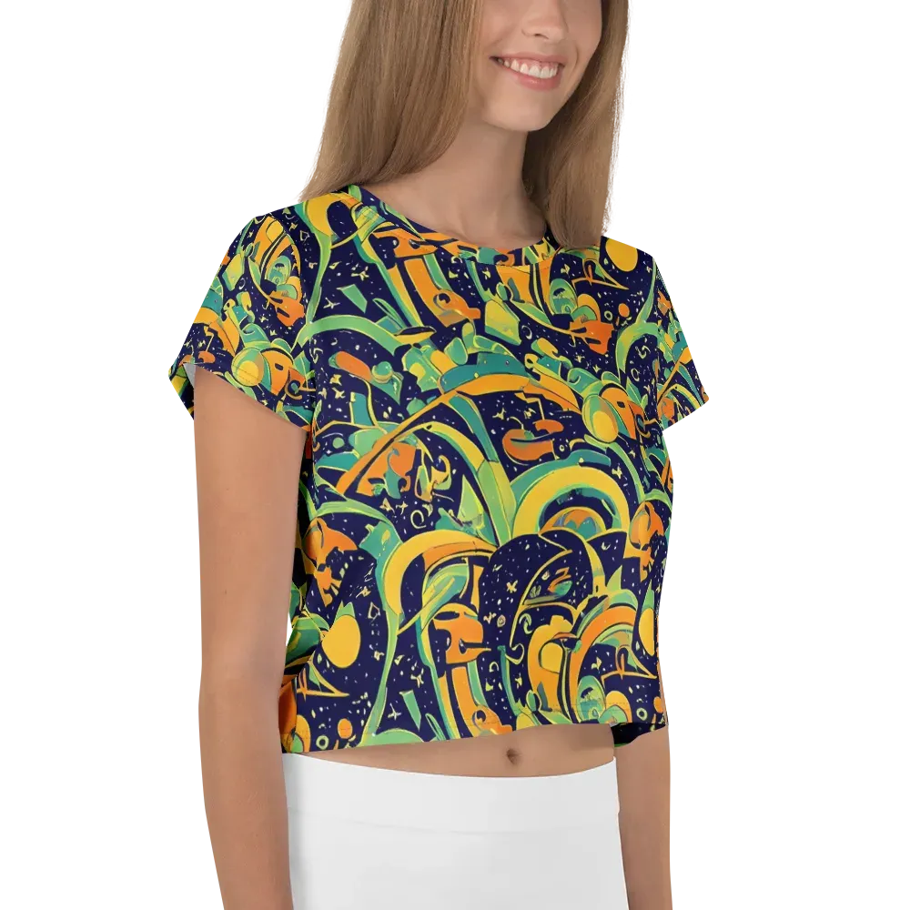Jungle Voltage on Crop Tee — Right