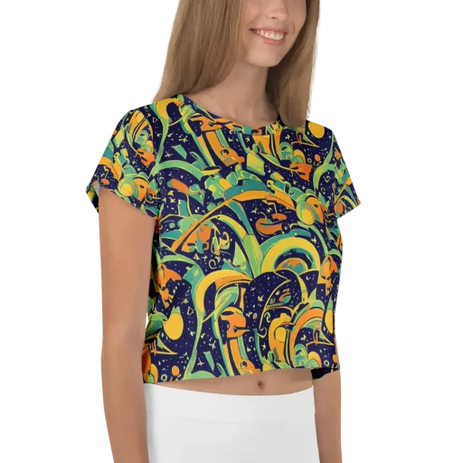 Jungle Voltage on a Crop Tee