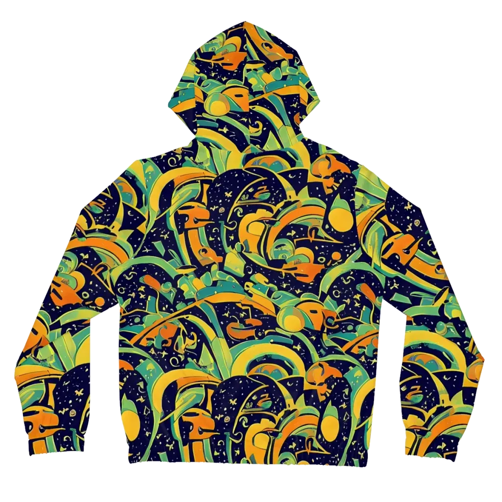 Jungle Voltage on Women's Full-Zip Hoodie — Back