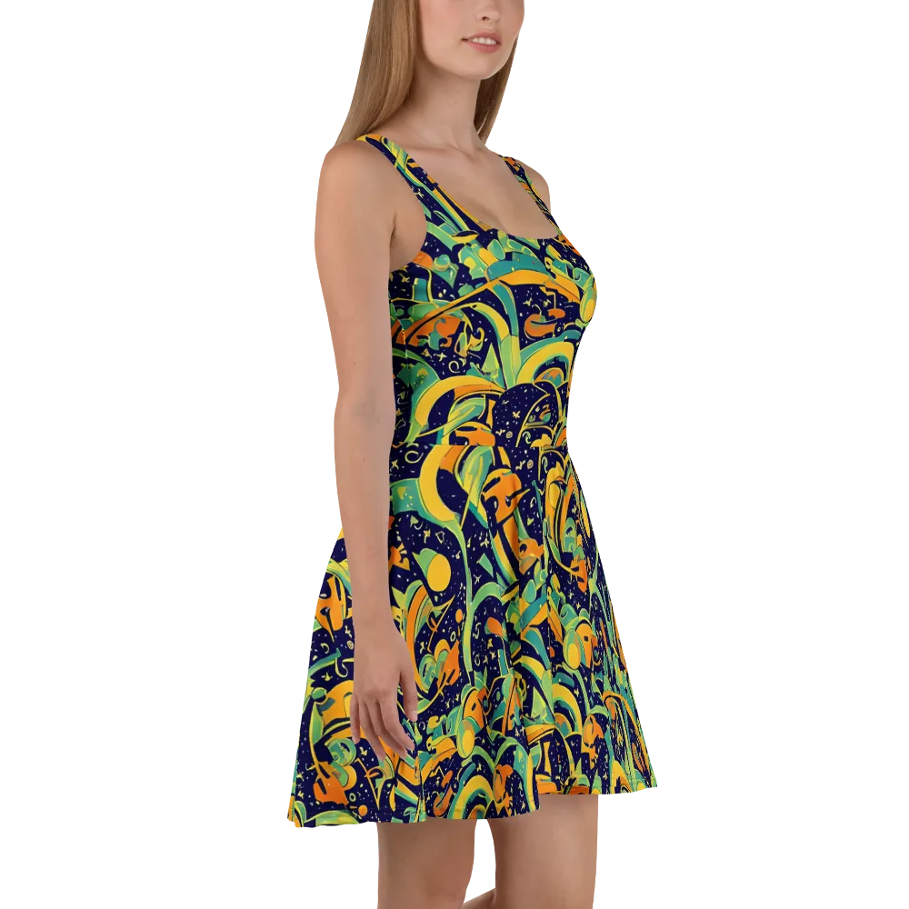Jungle Voltage on Skater Dress — Right