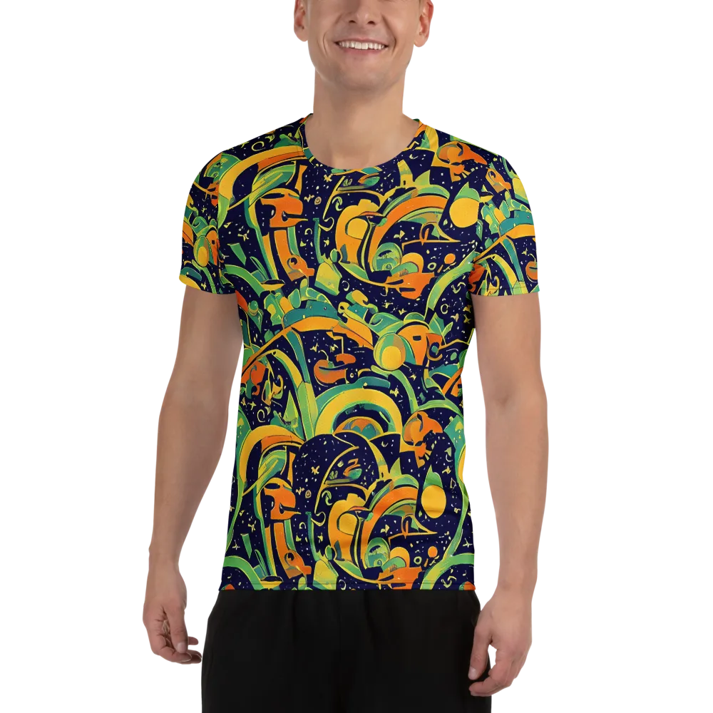 Jungle Voltage on Men's Athletic T-Shirt — Front