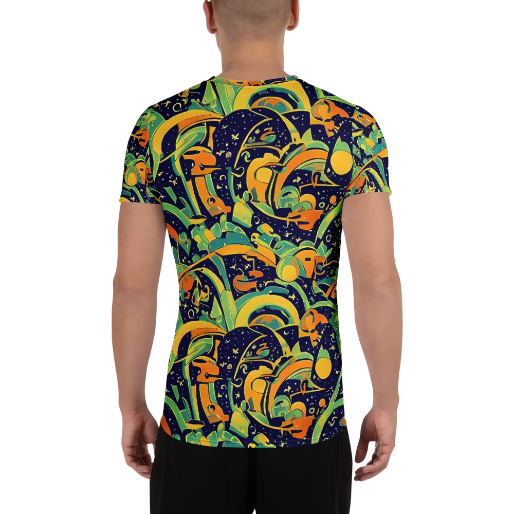 Jungle Voltage on Men's Athletic T-Shirt — Back