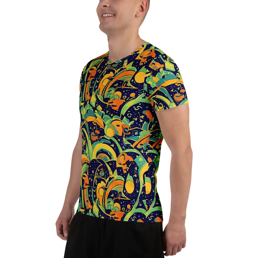 Jungle Voltage on Men's Athletic T-Shirt — Left
