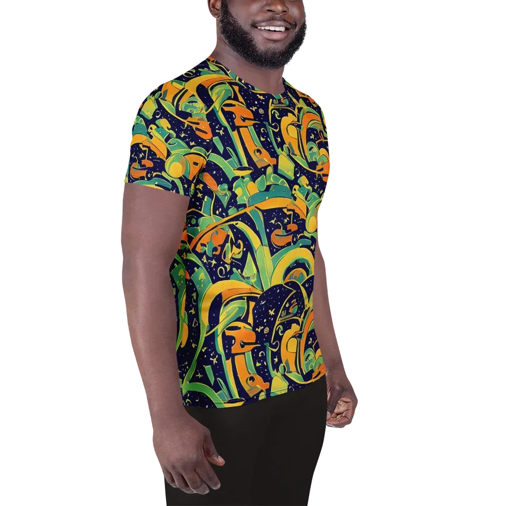 Jungle Voltage on Men's Athletic T-Shirt — Right