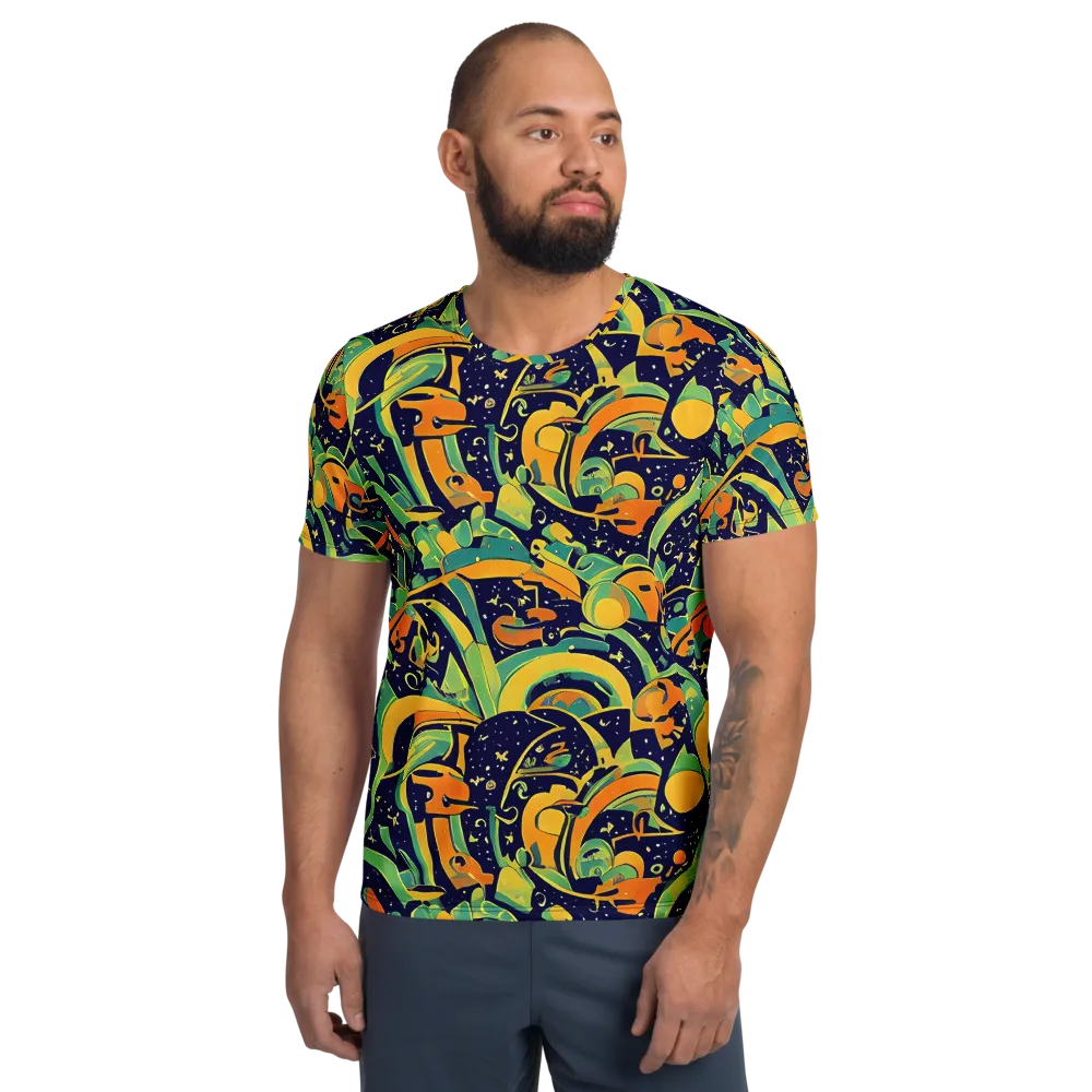 Jungle Voltage on Men's Athletic T-Shirt — Front