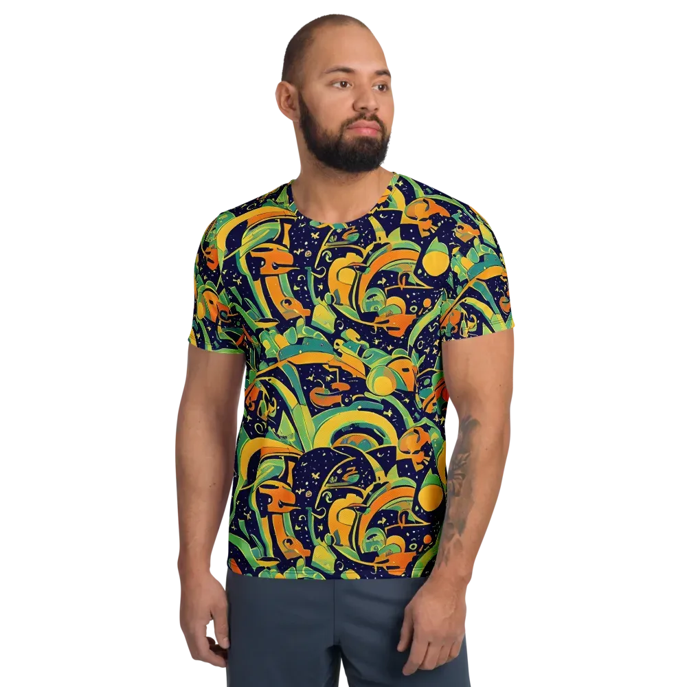Jungle Voltage on Men's Athletic T-Shirt — Front