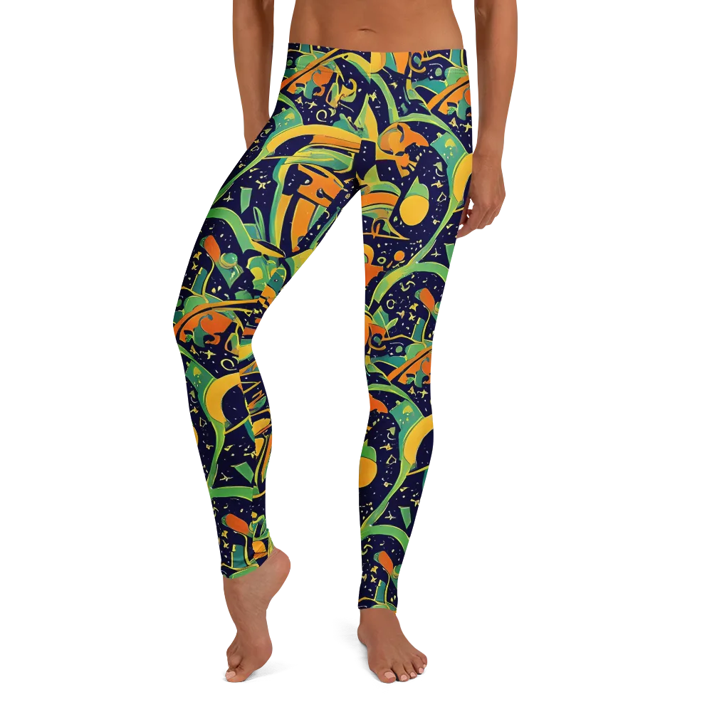 Jungle Voltage on Leggings — Front