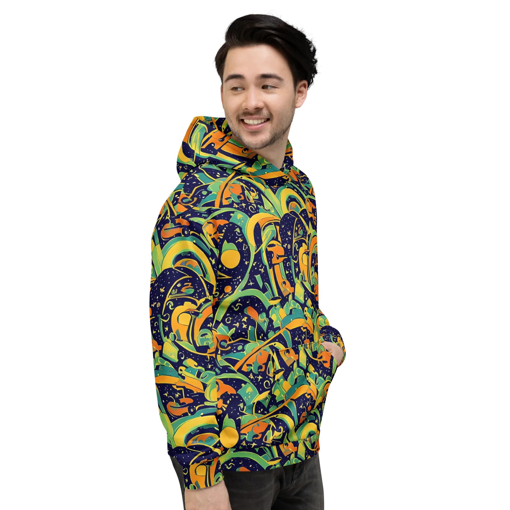 Jungle Voltage on Hoodie — Right