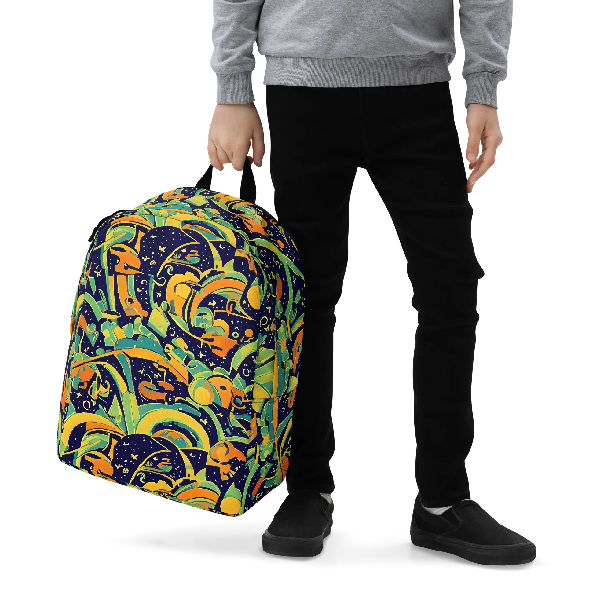 Jungle Voltage on Minimalist Backpack — Zoomed-in