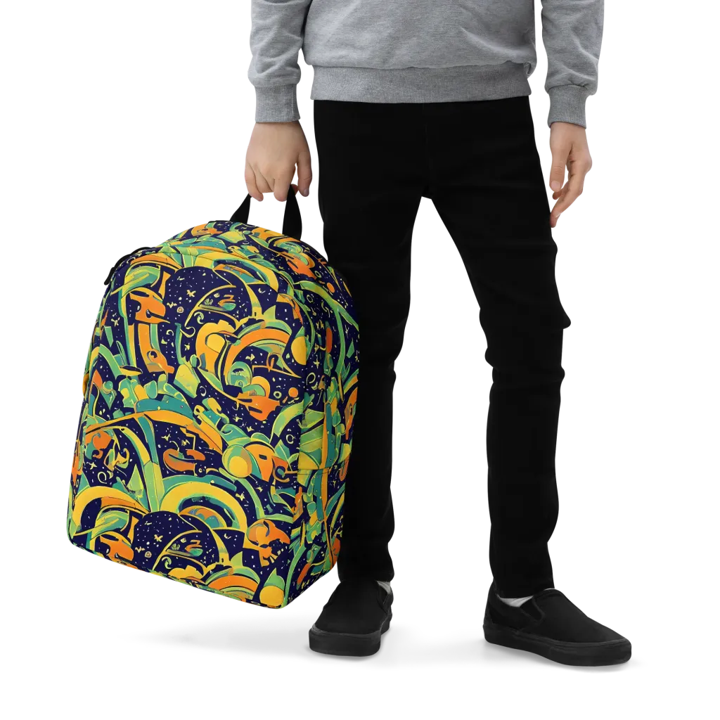 Jungle Voltage on Minimalist Backpack — Zoomed-in