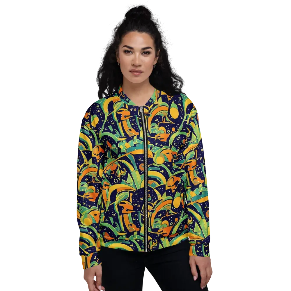 Jungle Voltage on Bomber Jacket — Front