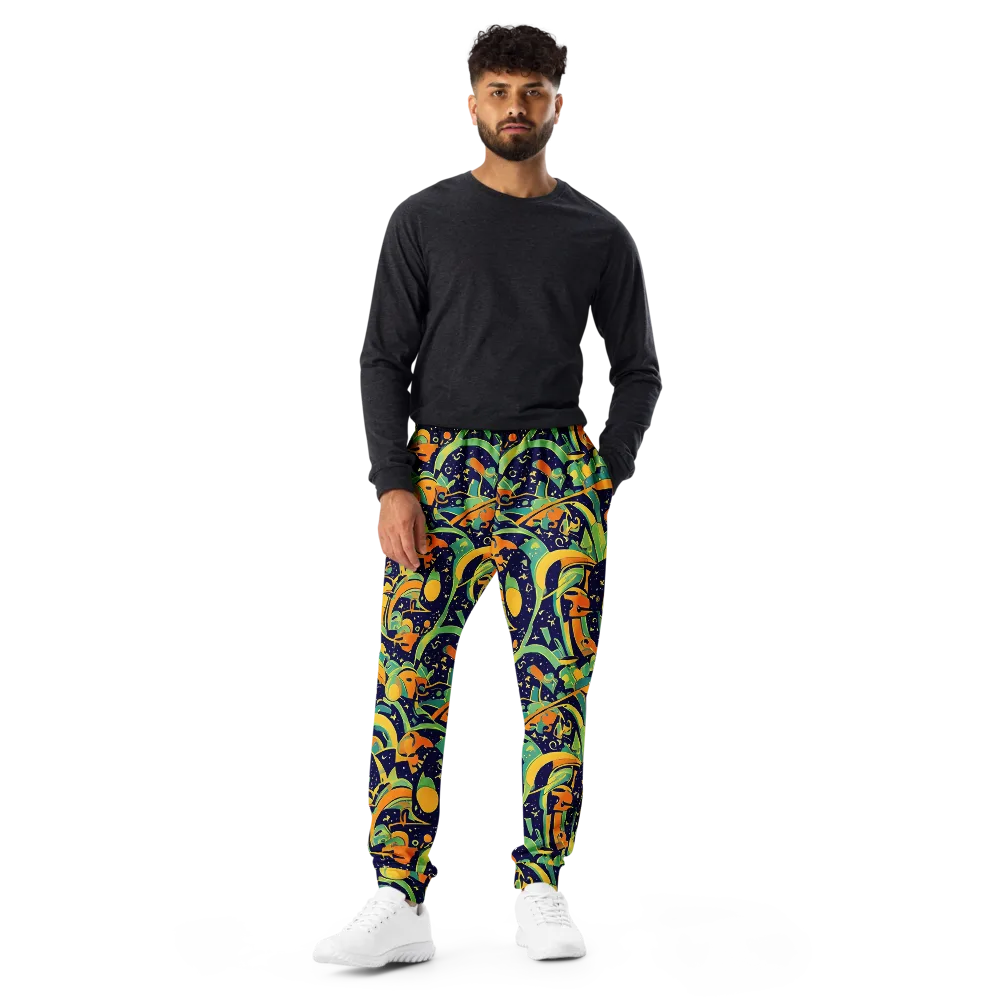 Jungle Voltage on Men's Joggers — Front