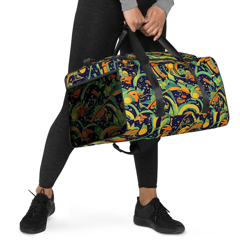 Jungle Voltage on Duffle Bag — Right Front