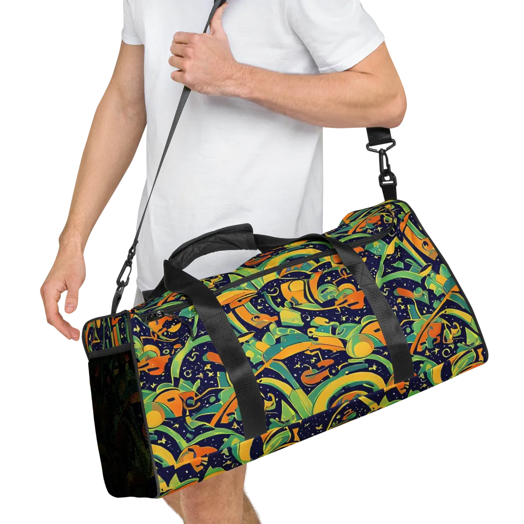 Jungle Voltage on Duffle Bag — Right Front