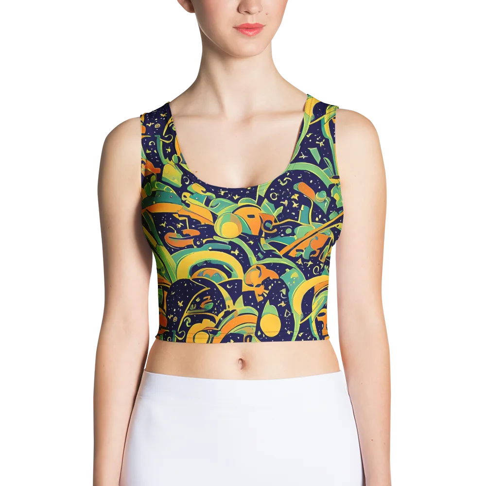 Jungle Voltage on Crop Top — Front