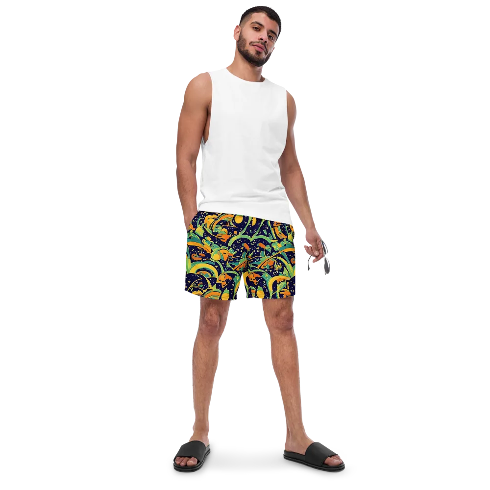 Jungle Voltage on Swim Trunks — Front
